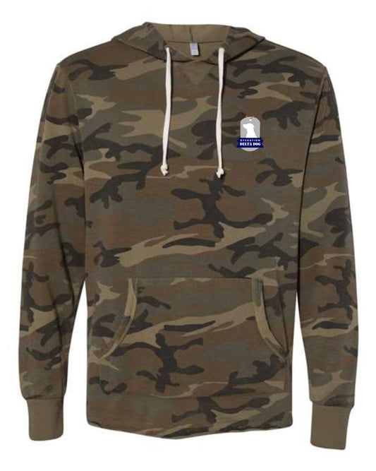 Camo French Terry Hoodie - 8629