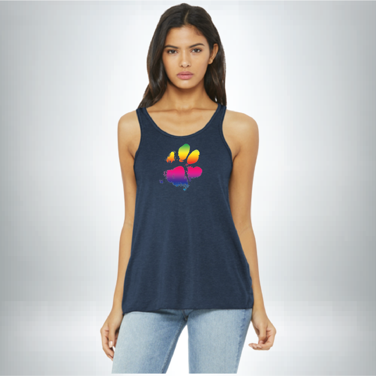 Ladies Pride Paw Tank BC8800