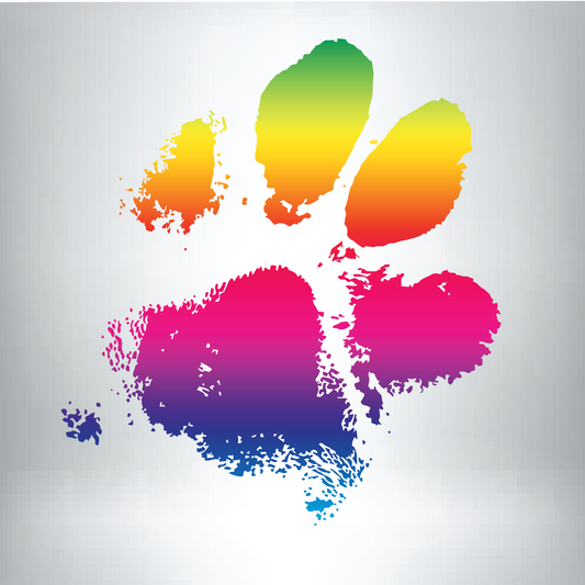 Paw Print Pride Decal