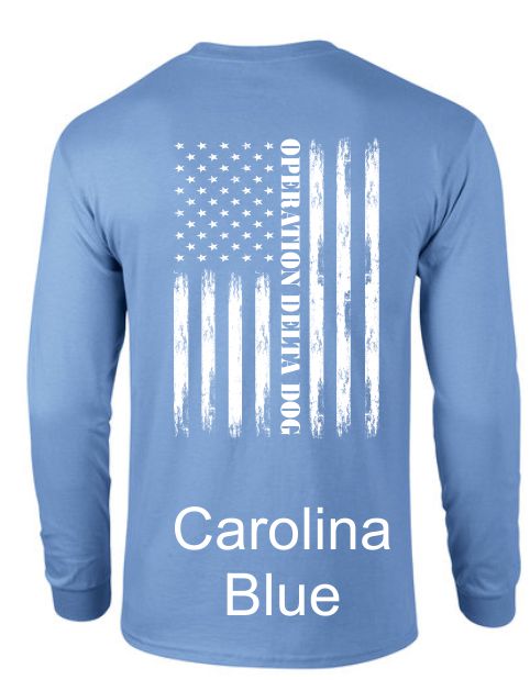 Distressed Flag Long Sleeve T-Shirt