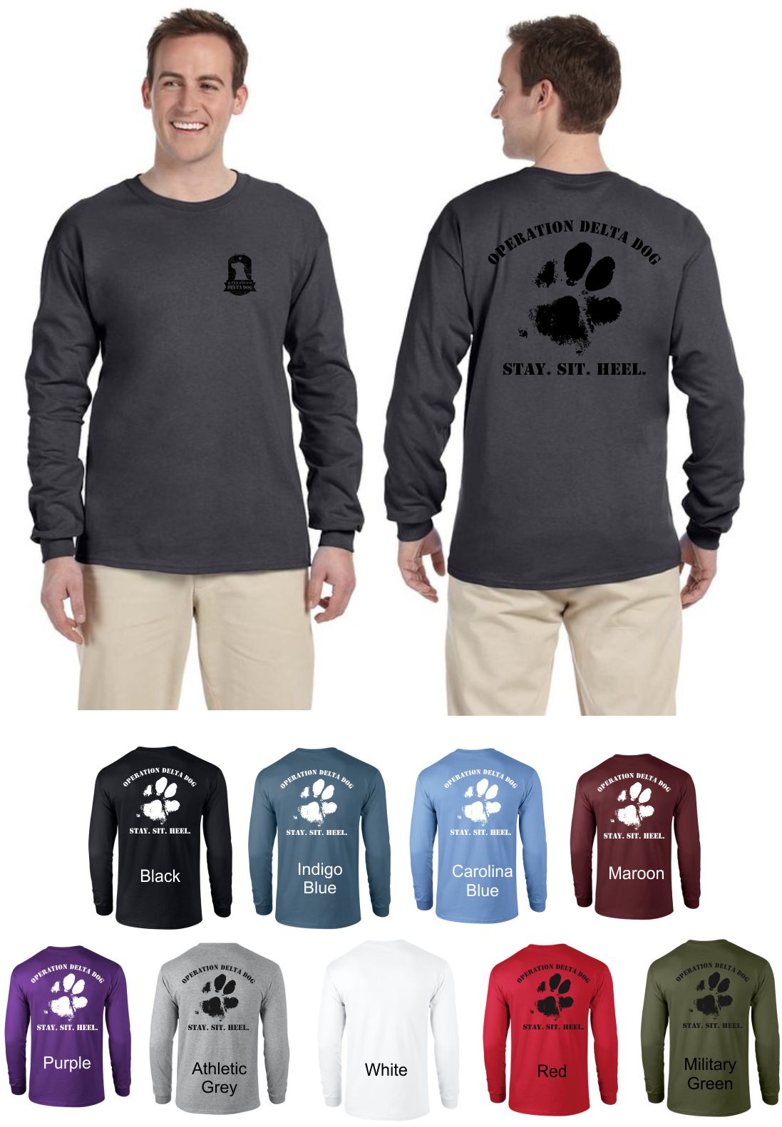 Muddy Paw Long Sleeve T-Shirt