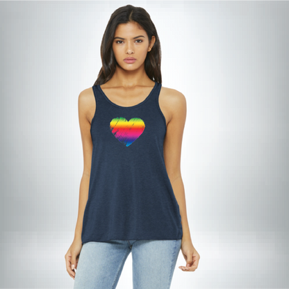 Ladies Pride Heart Tank BC8800