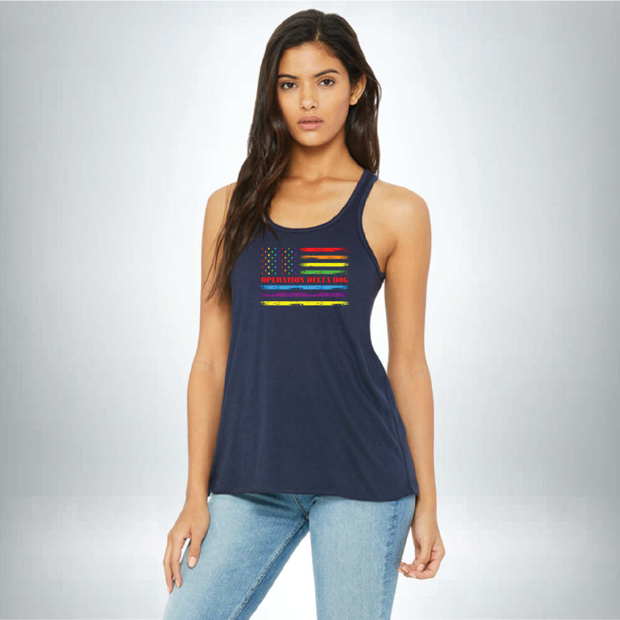 Ladies OPDD Pride Flag Tank BC8800